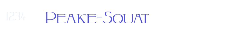 Peake-Squat-font