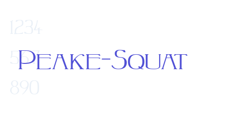 Peake-Squat-font-download