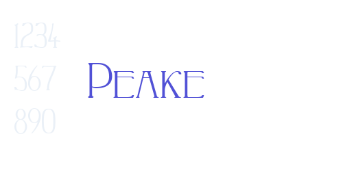Peake-font-download