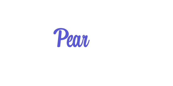 Pear Font