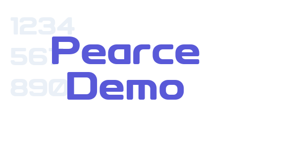 Pearce Demo font free