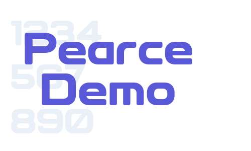 Pearce Demo Font