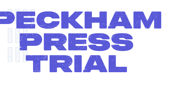 Peckham Press Trial font free