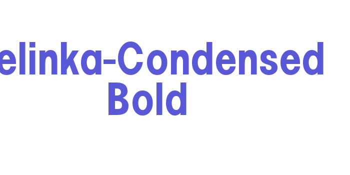 Pelinka-Condensed Bold Font Download