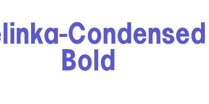 Pelinka-Condensed Bold Font