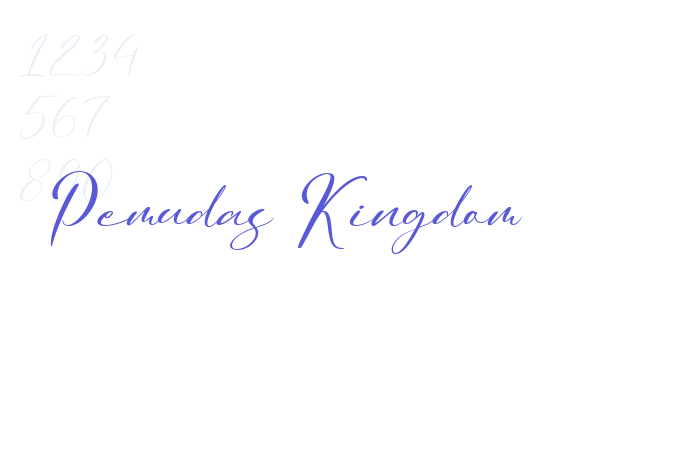 Pemudas Kingdom font