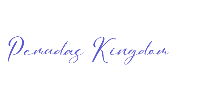 Pemudas Kingdom Font