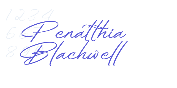 Penatthia Blackwell font free