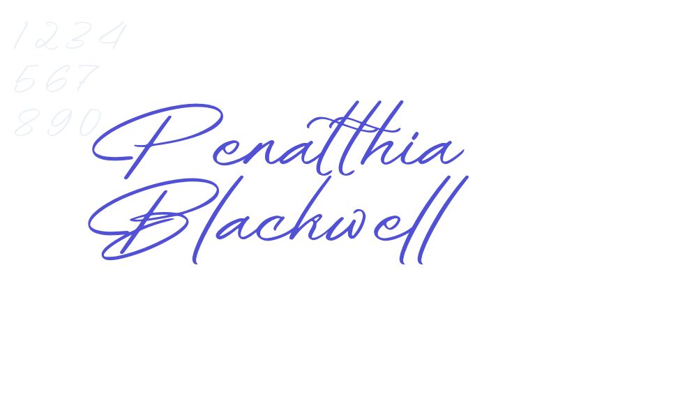 Penatthia Blackwell-font-download