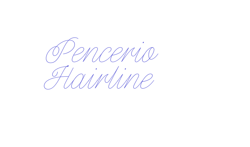 Pencerio Hairline Font