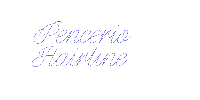 Pencerio Hairline Font Download