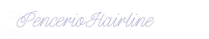 Pencerio Hairline-related font