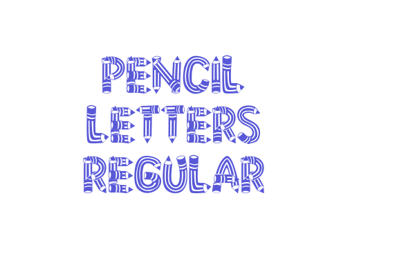 Pencil Letters Regular Font