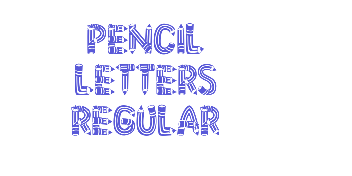 Pencil Letters Regular Font Download