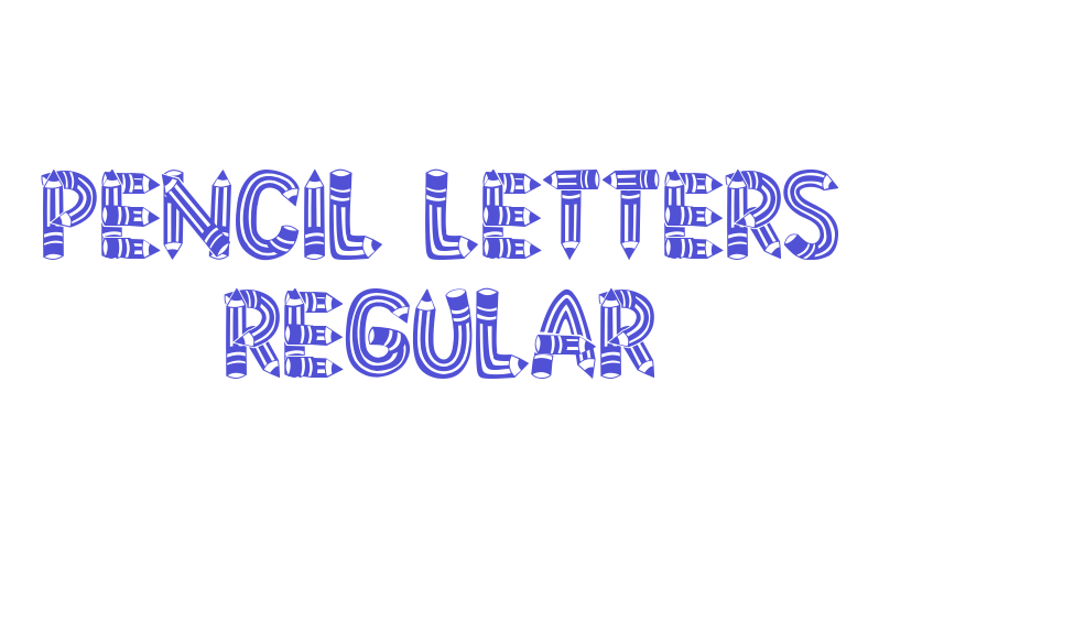 Pencil Letters Regular-font-download