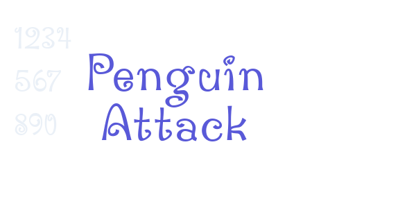 Penguin Attack font