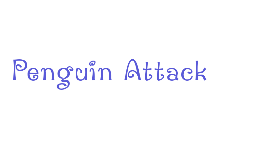 Penguin Attack Font Download