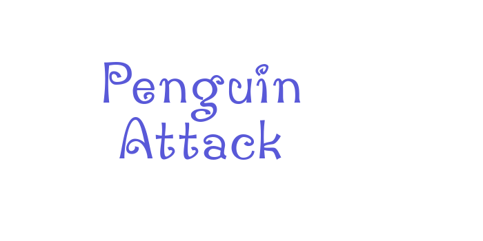 Penguin Attack Font Download