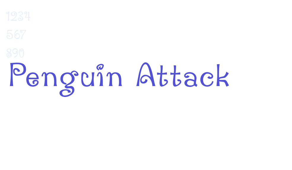 Penguin Attack-font-download