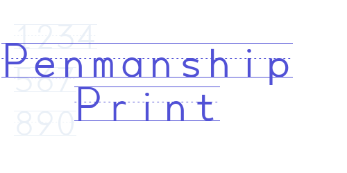 Penmanship Print-font-download