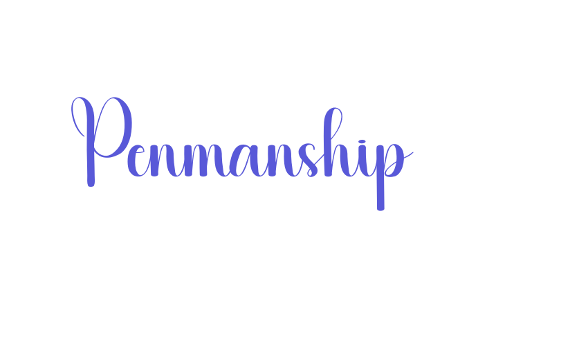 Penmanship Font