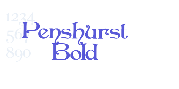 Penshurst Bold font free