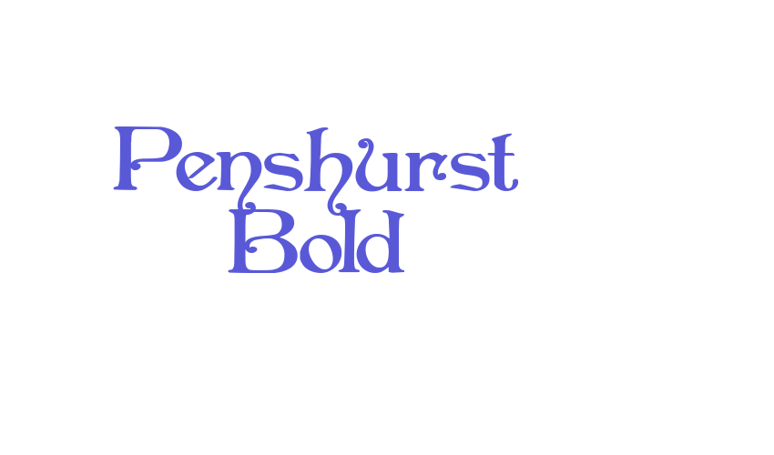 Penshurst Bold Font