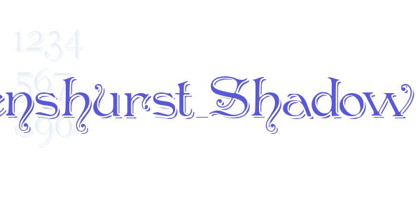 Penshurst_Shadow font free