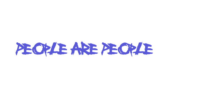 People Are People Font Download