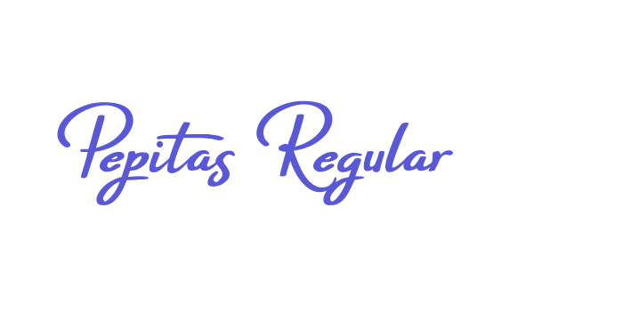 Pepitas Regular Font