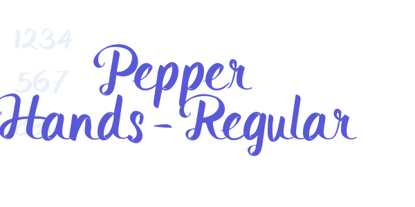 Pepper Hands-Regular font free