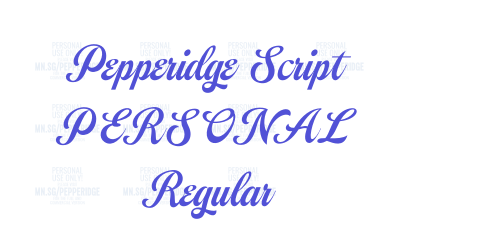 Pepperidge Script PERSONAL Regular-font-download