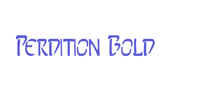 Perdition Bold Font Download