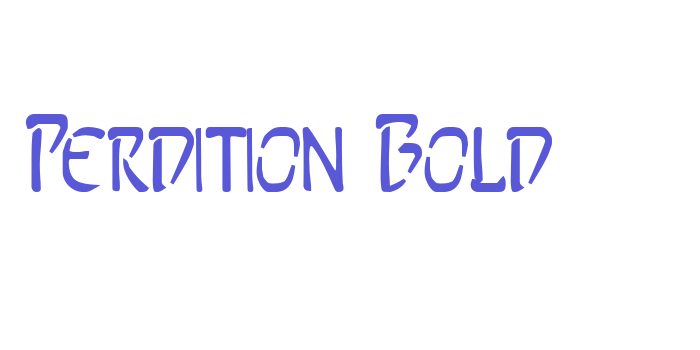 Perdition Bold Font