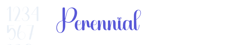 Perennial-related font