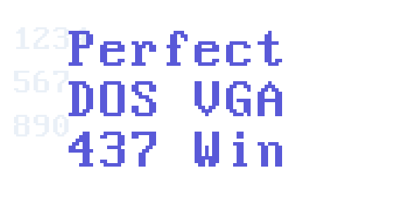 Perfect DOS VGA 437 Win font