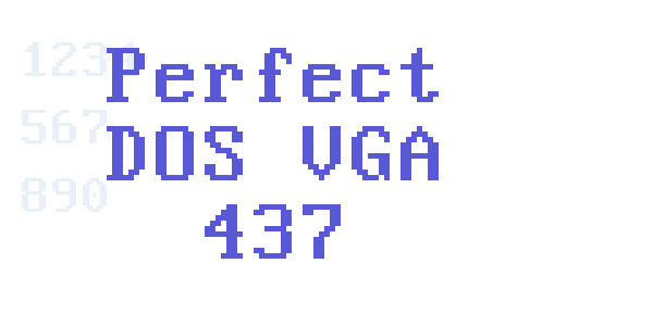 Perfect DOS VGA 437 font