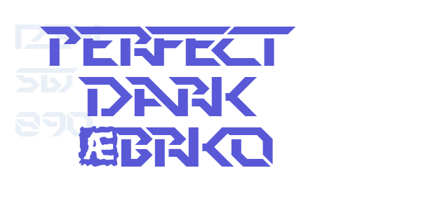 Perfect Dark (BRK) font free