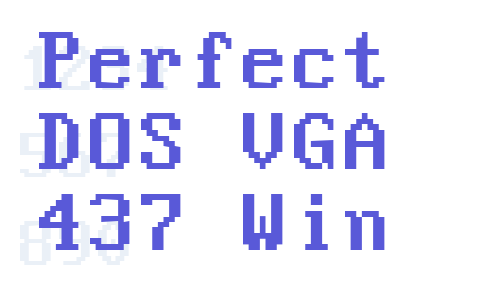 Perfect DOS VGA 437 Win Font Download