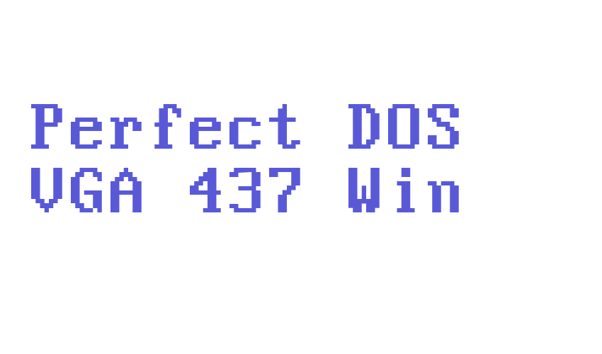 Perfect DOS VGA 437 Win Font Download