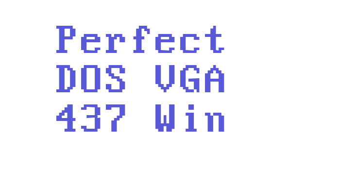 Perfect DOS VGA 437 Win Font Download