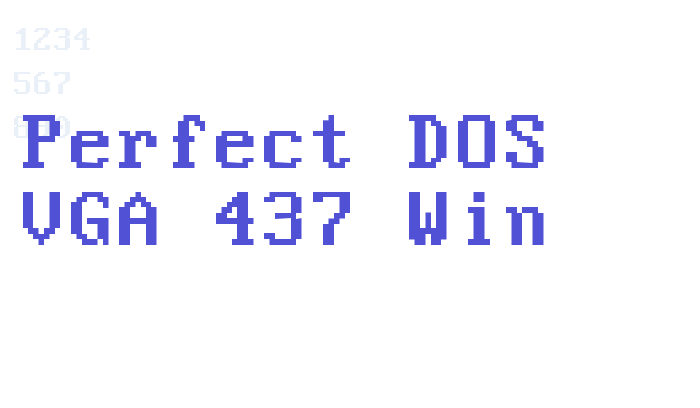 Perfect DOS VGA 437 Win-font-download