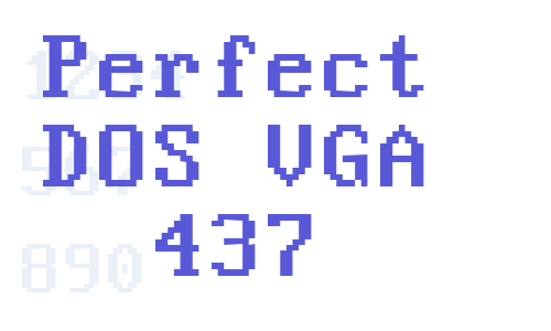 Perfect DOS VGA 437 Font Download