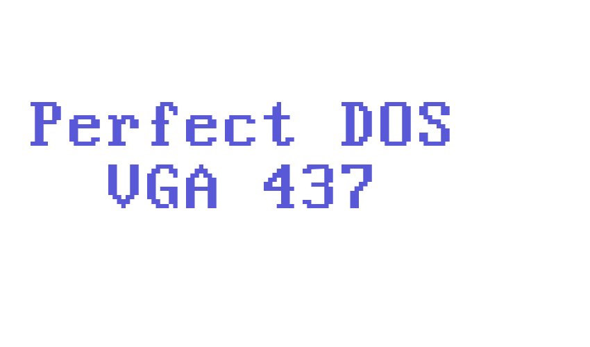 Perfect DOS VGA 437 Font Download