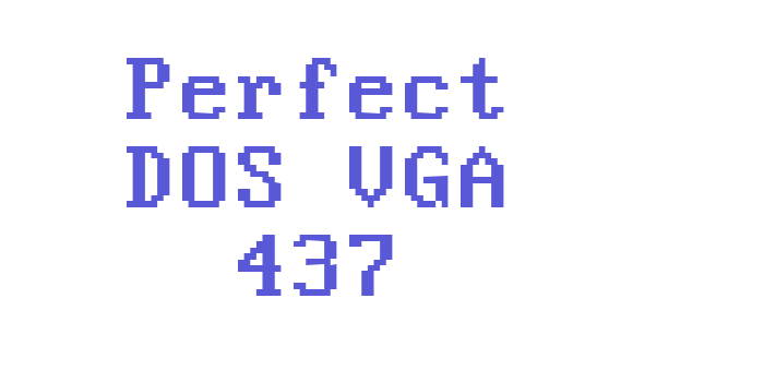 Perfect DOS VGA 437 Font Download