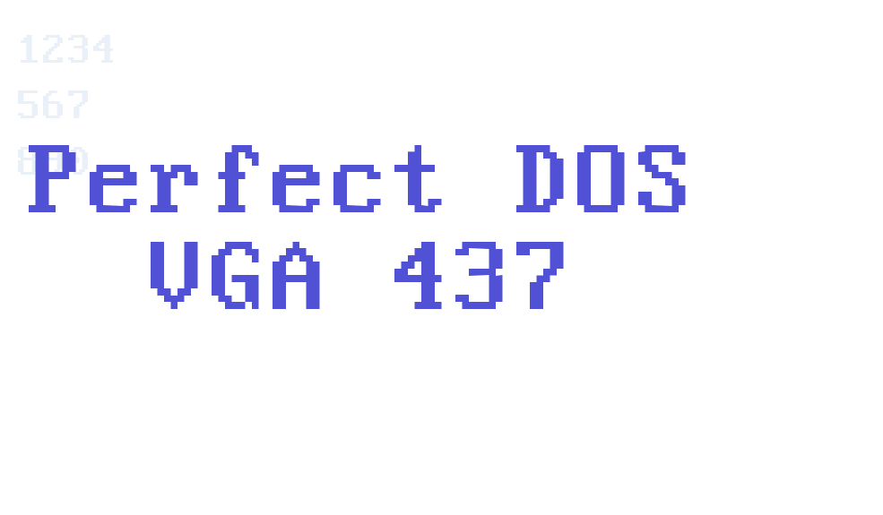 Perfect DOS VGA 437-font-download