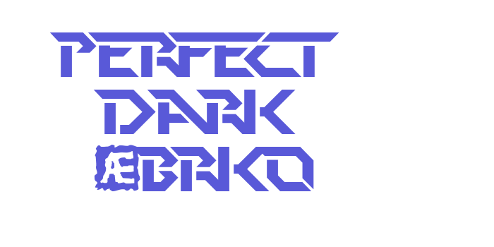 Perfect Dark (BRK) Font Download