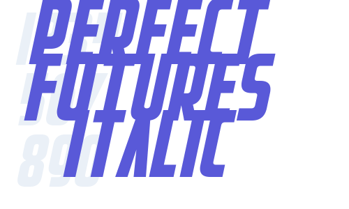 Perfect Futures Italic Font