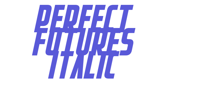 Perfect Futures Italic Font Download