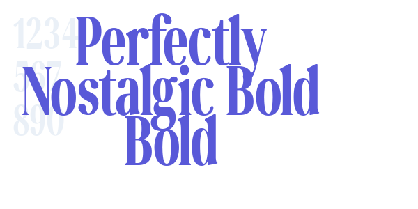 Perfectly Nostalgic Bold Bold font free